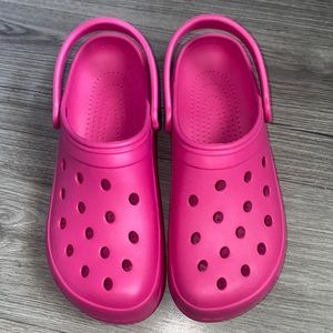 Time and Tru Magenta Pink Faux Crocs